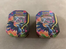 Pokemon Mega Charizard X ex Tin | NEW SEALED | Lot of 2 - Image 1
