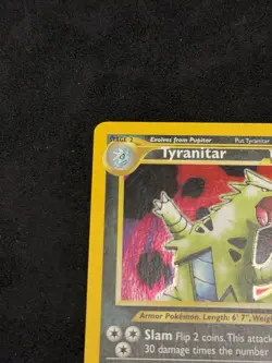Pokemon Tyranitar Holo 12/75 Neo Discovery - Image 3