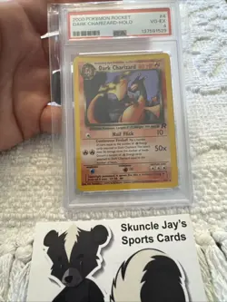 2000 Pokemon Rocket Dark Charizard Holo #4 PSA 4 - Image 1