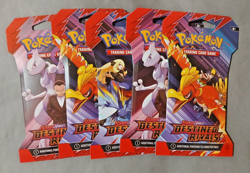 Pokemon TCG, Destined Rivals Sleeved Booster Pack (Lot Of 5) Free Shipping - Image 3