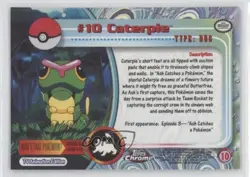 Caterpie Topps Chrome Pokemon TV Animation Edition #10 2000 - Image 2