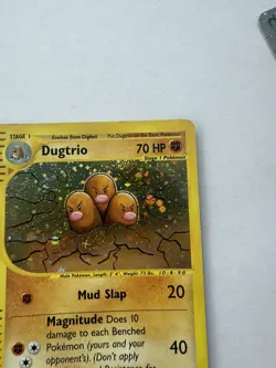 DUGTRIO 10/165 HOLO RARE EXPEDITION BASE SET POKEMON LP - Image 3