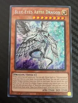 Yugioh Blue-Eyes Abyss Dragon RA01-EN016 1st Edition Ultra Rare NM - Image 1