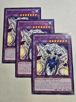3x Dracotail Gulamel 1st Edition Rare JUSH-EN007 Yu-Gi-Oh! - Image 1