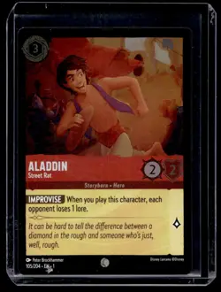 Disney Lorcana The First Chapter Aladdin Street Rat Foil 105/204 - Image 1