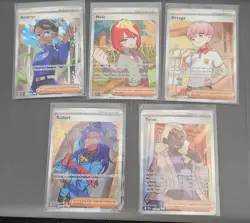 Pokemon TCG Prismatic Evolutions Trainer Full Art Ultra Rare 5 Card Lot - Image 1