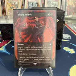 Deadly Rollick (Borderless) Commander Masters Foil Nm - Image 1