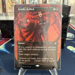 Deadly Rollick (Borderless) Commander Masters Foil Nm - Image 2