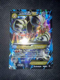 Pokemon TCG XY Breakthrough M Mewtwo EX Full Art Holo Card #159/162 - Image 1