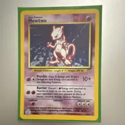 Pokemon Mewtwo Base Set 3 Card Lot 10/102 Regular & Holo Wizards of the Coast - Image 1