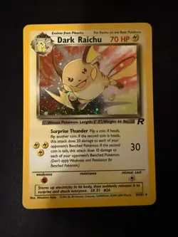 Pokemon TCG Dark Raichu 83/82 Team Rocket Holo - Near Mint - Image 1