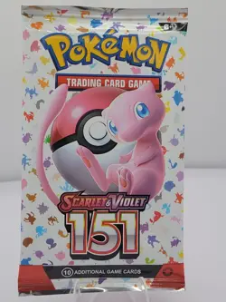 Pokemon Scarlet & Violet 151 Booster Pack Factory Sealed Mew Artwork SV3.5 - Image 1