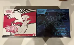 Pokemon Sealed White Flare ETB & Phantasmal Flames ETB Lot (2) - Image 1