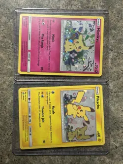 Pokemon TCG Holo Mimikyu SM163 & Pikachu SM162 Holo Promo Sun And Moon MP - Image 3