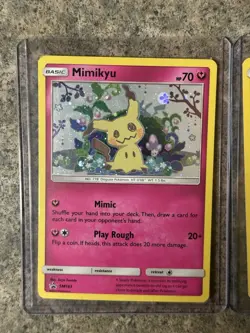 Pokemon TCG Holo Mimikyu SM163 & Pikachu SM162 Holo Promo Sun And Moon MP - Image 4