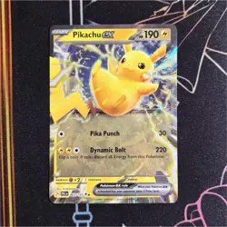 Pokemon TCG Pikachu ex 063/193 Double Rare Holo Sv02: Paldea Evolved Card - Image 1