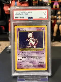 Mewtwo 1999 Pokemon English Base Set Holo 10/102 PSA 7 - Image 1