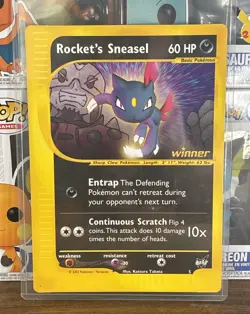 Pokemon Card - Rocket's Sneasel #5 - Best Winner - Promo - JUMBO Card - Image 1