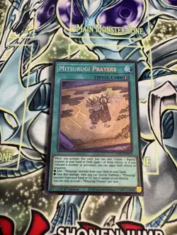 MITSURUGI PRAYERS SECRET RARE L26D-ENM14 NEAR MINT YUGIOH - Image 1