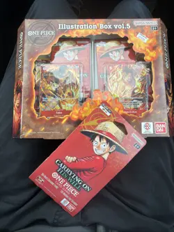 One Piece Card Game Illustration Box vol.5 w Sleeved Carrying On His Will Pack - Image 1