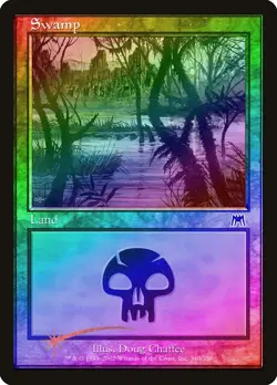 Swamp (340) FOIL Onslaught PLD Basic Land MAGIC THE GATHERING CARD ABUGames - Image 1