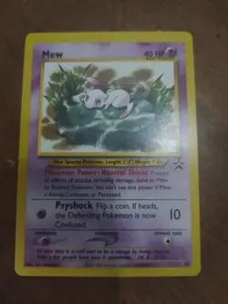 Pokemon Mew Card 47 Promo Black Star Wizards of the Coast Near Mint - Image 1