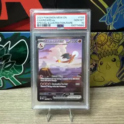 Pokemon TCG Charizard EX 199/165 Scarlet & Violet 151 English Card PSA 10 - Image 1
