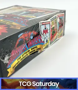 1990 IMPEL MARVEL UNIVERSE SERIES 1 TRADING CARDS BOX OF 36 PACKS SEALED - Image 3