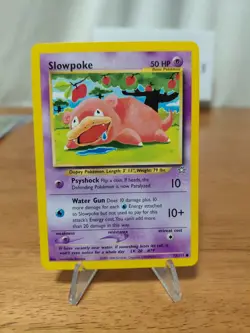Pokemon TCG Slowpoke Neo Genesis 73 Unlimited Common Card Mint Psa 10 Worthy - Image 1