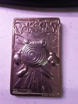Pokemon 23K Gold Plated Poliwhirl Trading Card 1999 Burger King Limited Edition - Image 3