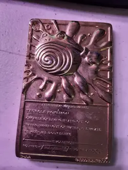 Pokemon 23K Gold Plated Poliwhirl Trading Card 1999 Burger King Limited Edition - Image 4