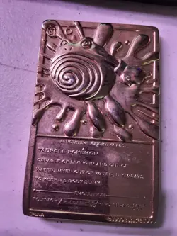 Pokemon 23K Gold Plated Poliwhirl Trading Card 1999 Burger King Limited Edition - Image 5