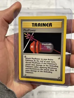 Pokemon PlusPower 84/102 NM NRMT Base Set Pokemon Card Nintendo Vintage Vtg TCG - Image 2