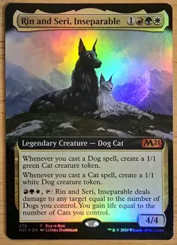 X 1 Rin and Seri, Inseparable Foil NM-M M21 278 MTG Magic The Gathering - Image 1