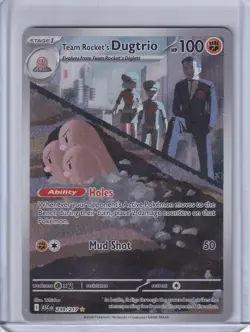 Pokemon TCG Team Rocket’s Dugtrio 239/217 Illustration Rare Ascended Heroes NM - Image 1