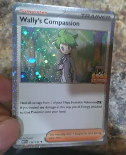 Pokemon Wally's Compassion MEG 132/132 - Ultra Ball League stamp Asia exclusive - Image 3