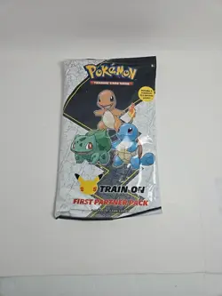 Pokemon TCG First Partner Pack KANTO - 25th Anniversary Train On Oversize Cards 820650809682 - Image 1