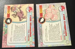 1999 Topps Pokemon TV Animation Series 2 #102 Exeggcute j Hitmonlee Foil - Image 2