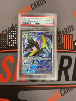 Pokemon PSA 10 GEM MINT INTELEON 142/132 (IR) Mega Evolution English - Image 1