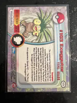 Exeggutor Silver Foil Topps Pokemon TV Animation Edition Series 2 #103 2000 - Image 2