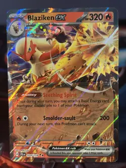 2025 POKEMON JTG EN-JOURNEY TOGETHER 024 BLAZIKEN EX NM/M - Image 1
