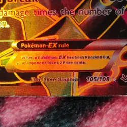 M Rayquaza EX Full Art Ultra Rare Holo Mega 105/108 Pokemon XY Roaring Skies - Image 3