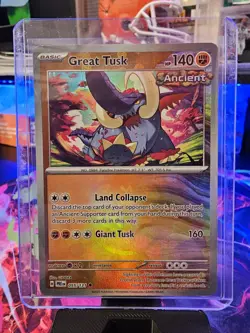 Pokemon TCG: Prismatic Evolutions Great Tusk Master Ball 055/131 NM - Image 2