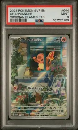 2023 POKEMON SVP EN-SV BLACK STAR PROMO #044 CHARMANDER PSA 9 - Image 1