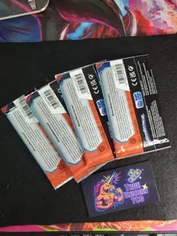 Pokemon Destined Rivals Booster Pack Lot x4 Scarlet & Violet Factory Sealed - Image 2