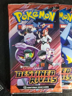 Pokemon Destined Rivals Booster Pack Lot x4 Scarlet & Violet Factory Sealed - Image 5