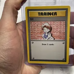 Trainer Bill 91/102 Pokemon TCG 1999 Base Set Unlimited Common Regular NM/MT Vtg - Image 1