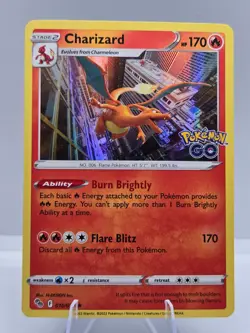 Charizard 010/078 Holo Rare Pokemon GO Pokemon NM - Image 1