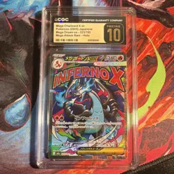 Pokemon TCG Mega Charizard X ex Mega Dream ex Mega Attack Rare CGC 10 Holo - Image 2