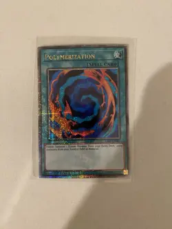 Yugioh Polymerization RA02-EN047 Quarter Century Secret Rare 1st Ed NM - Image 1